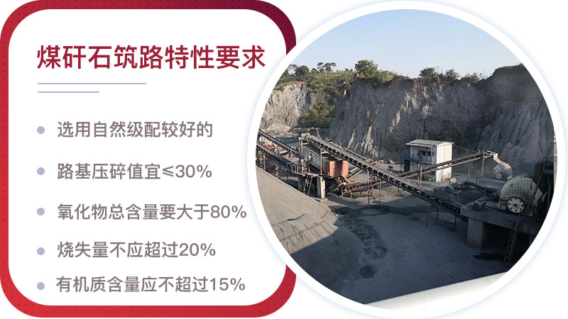煤矸石筑路特性要求 煤矸石筑路特性要求